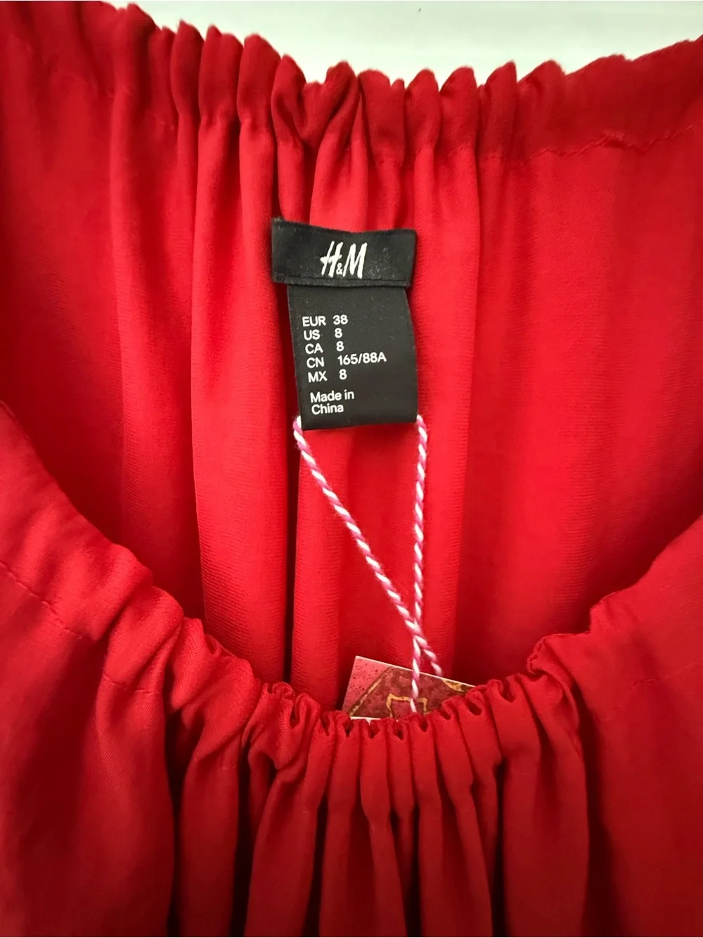 H&M red maxi